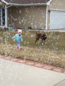 Bubbles!?!?!?  I *LOVE* Bubbles!  Who doesn't love bubbles?  Trike? What trike?